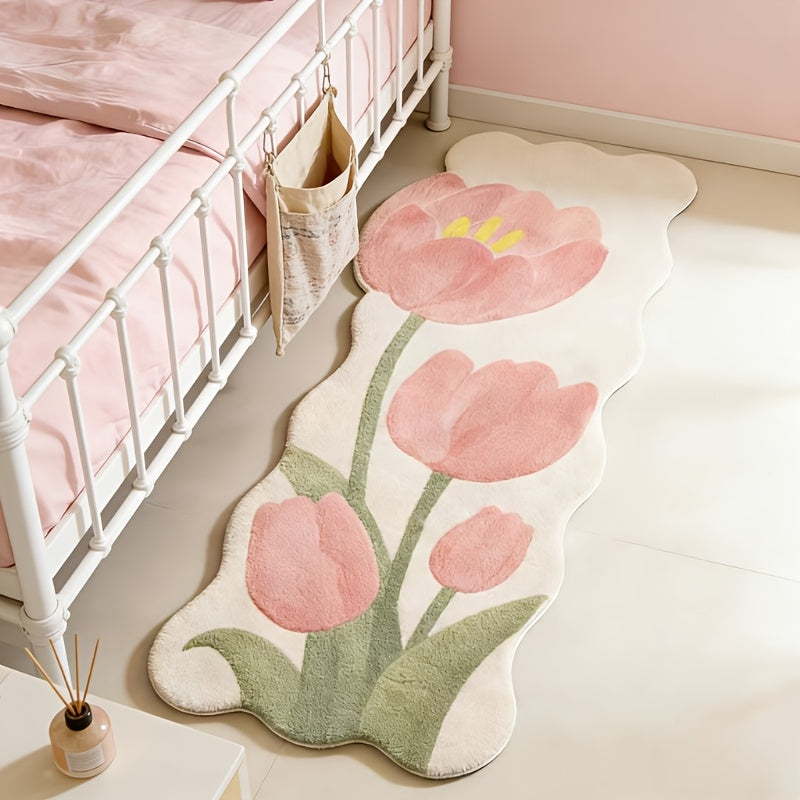 CREAM TULIP RUG view 3