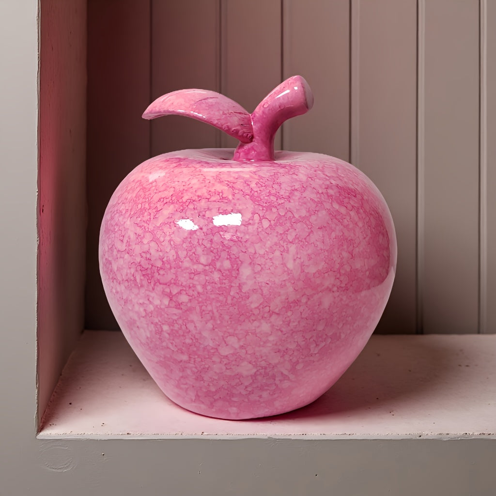 Tnessential Cute Apple Resin Sculpture Ornament 3D Decor