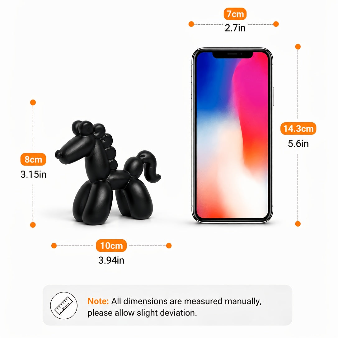 Tnessential Balloon Horse Resin Sculpture for Office 3D Decor
