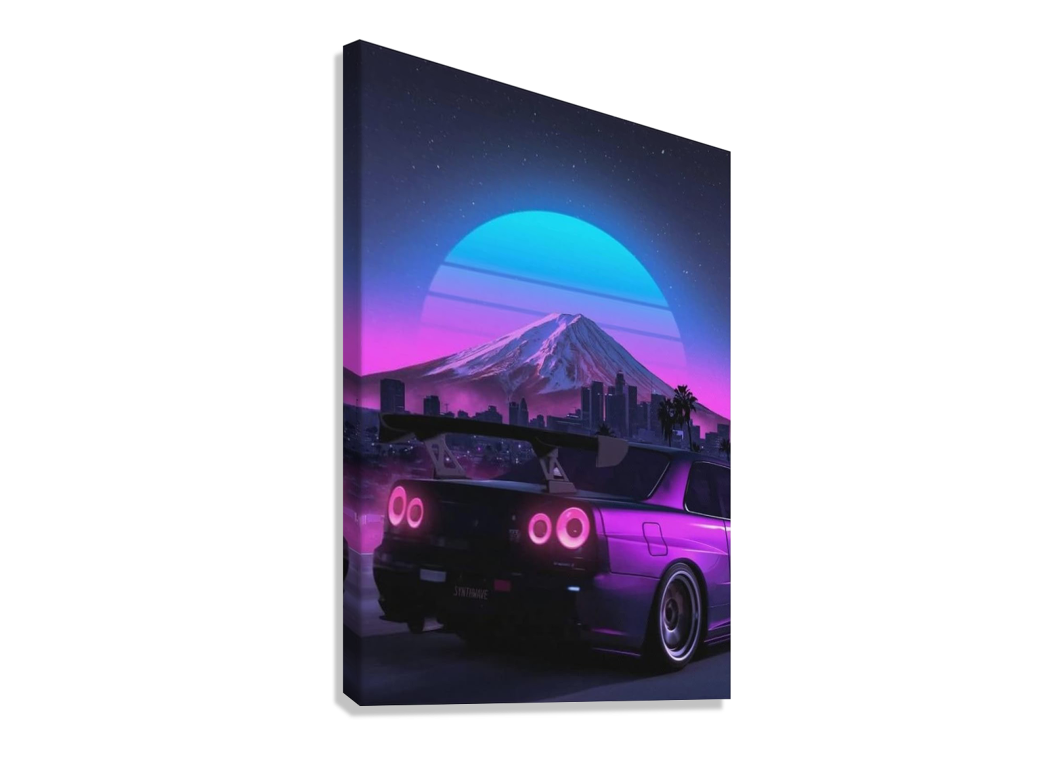 NISSAN GTR JDM CAR CANVAS POSTER