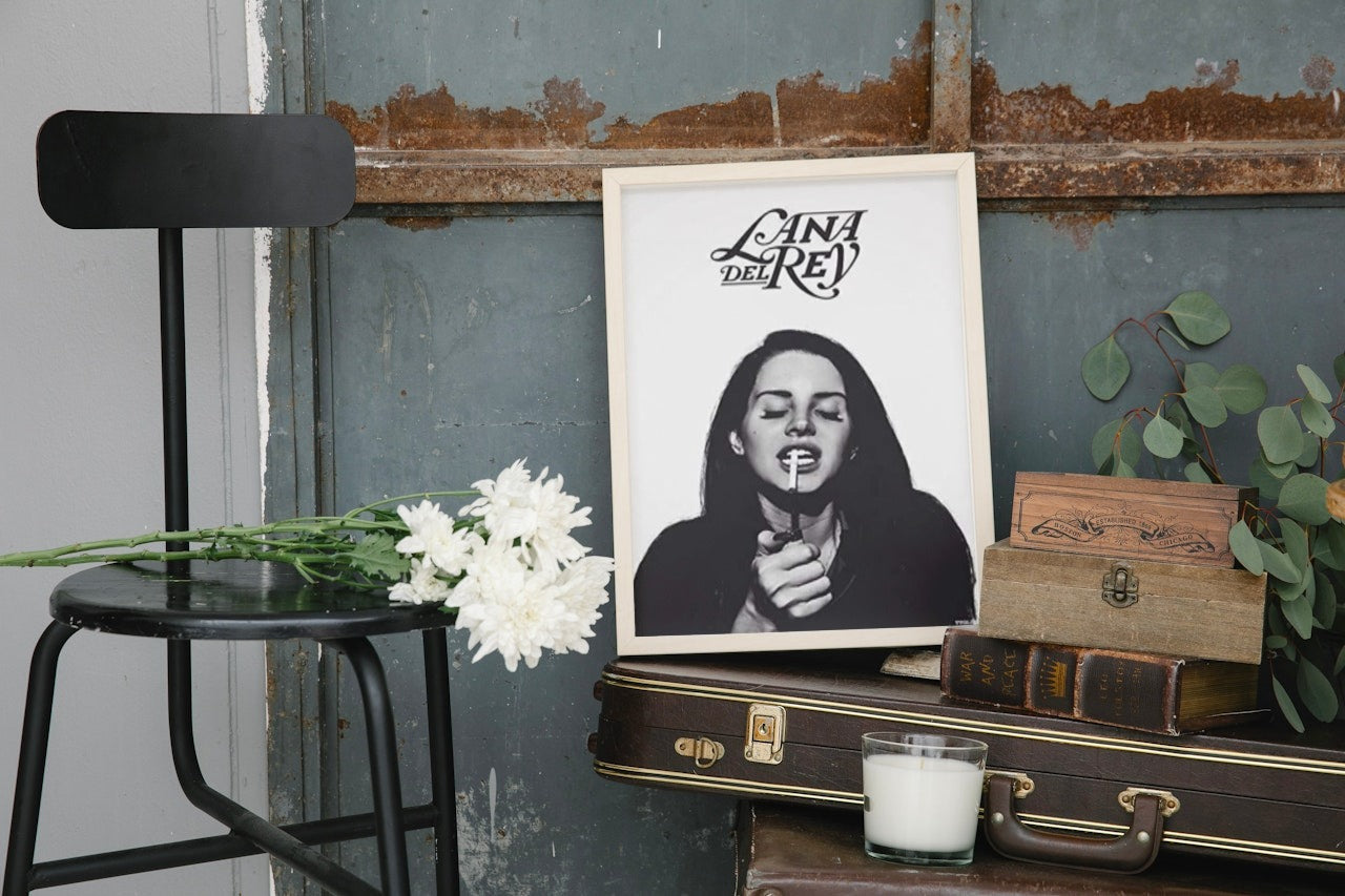 LANA DEL RAY SMOKING CANVAS POSTER