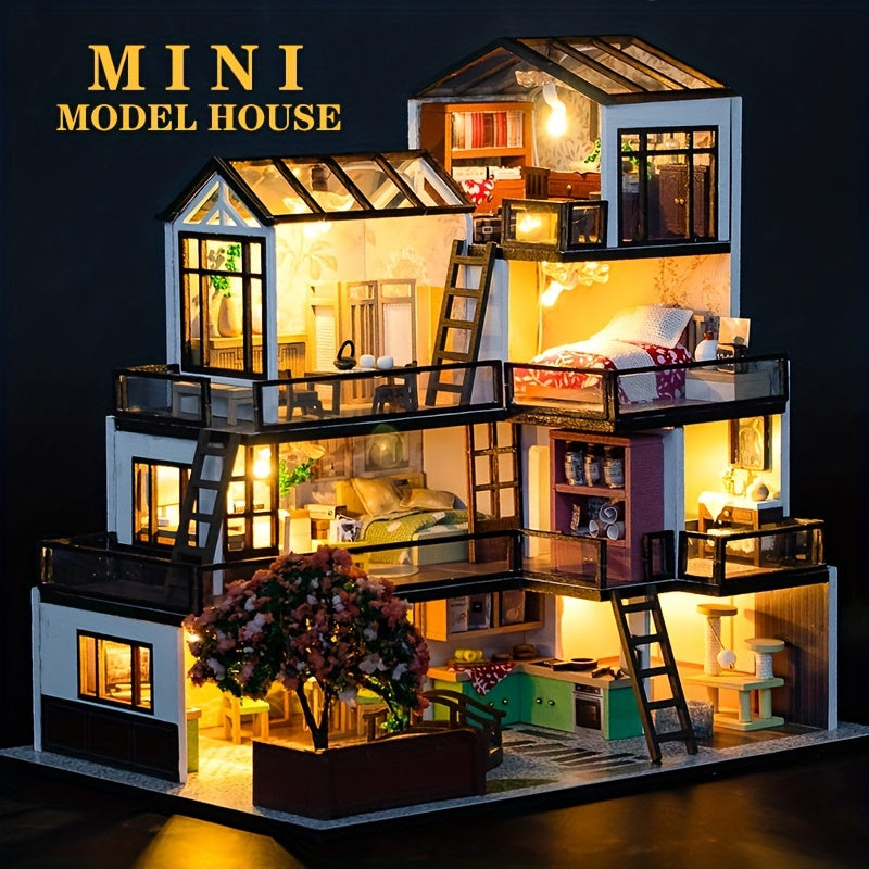 Tnessential Miniatures Tiny Houses 3D Puzzle Art House 3D Decor