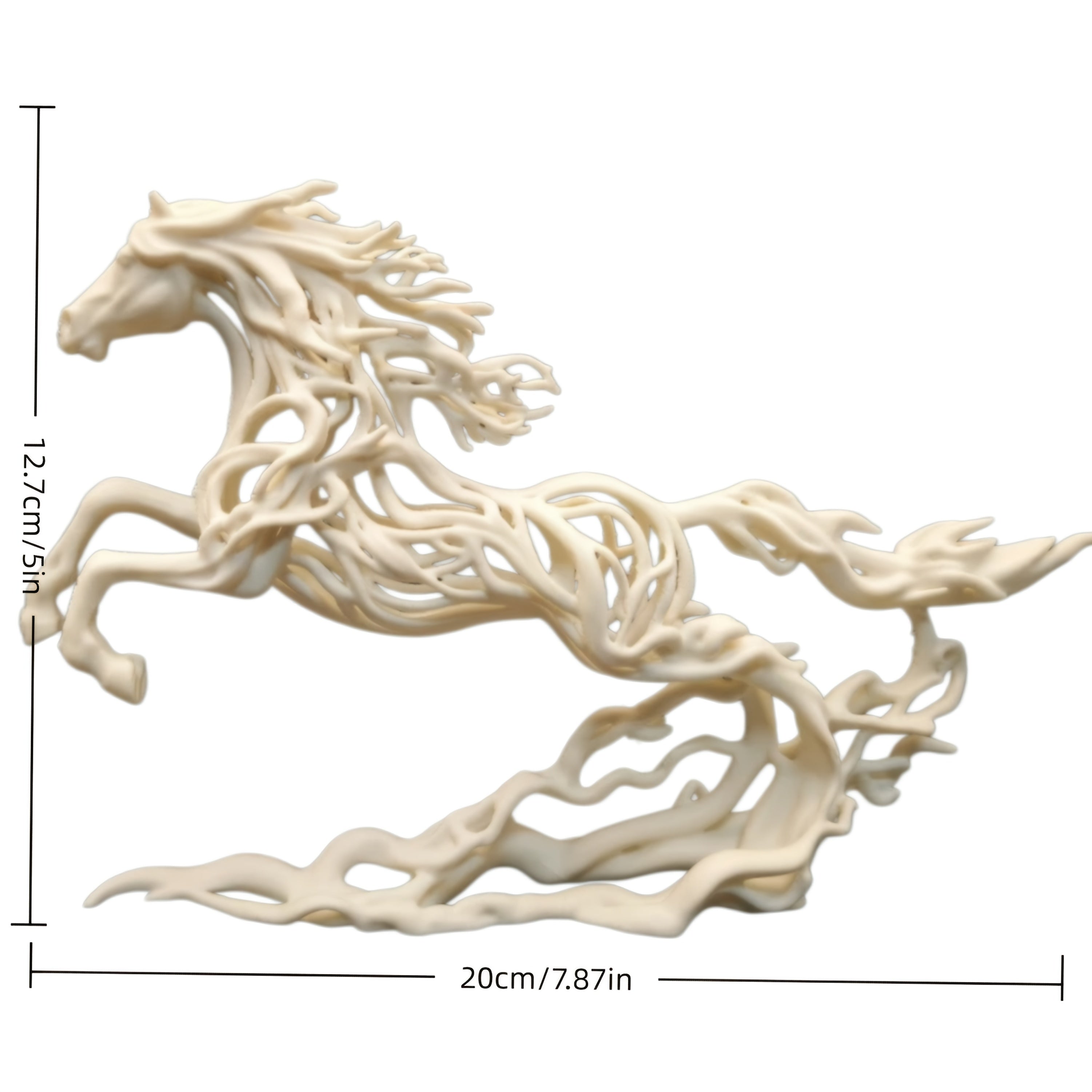 Tnessential Large-scale 3d-printed Ethereal Stallion 3D Decor