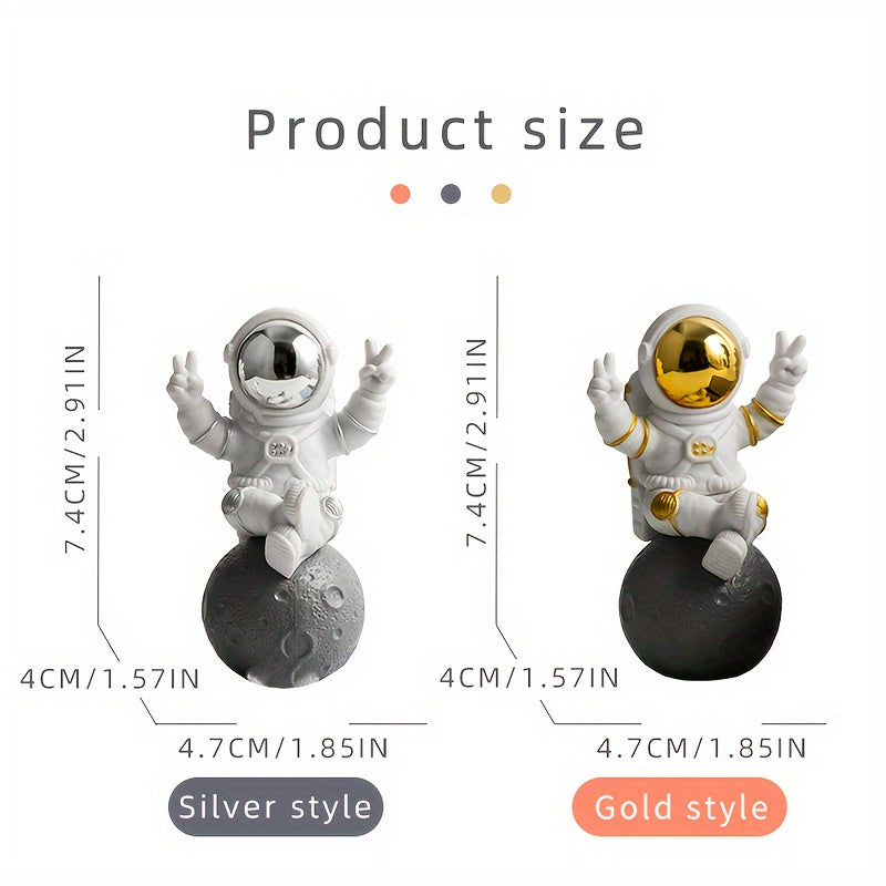 Tnessential Modern Astronaut Figurine 3D Decor