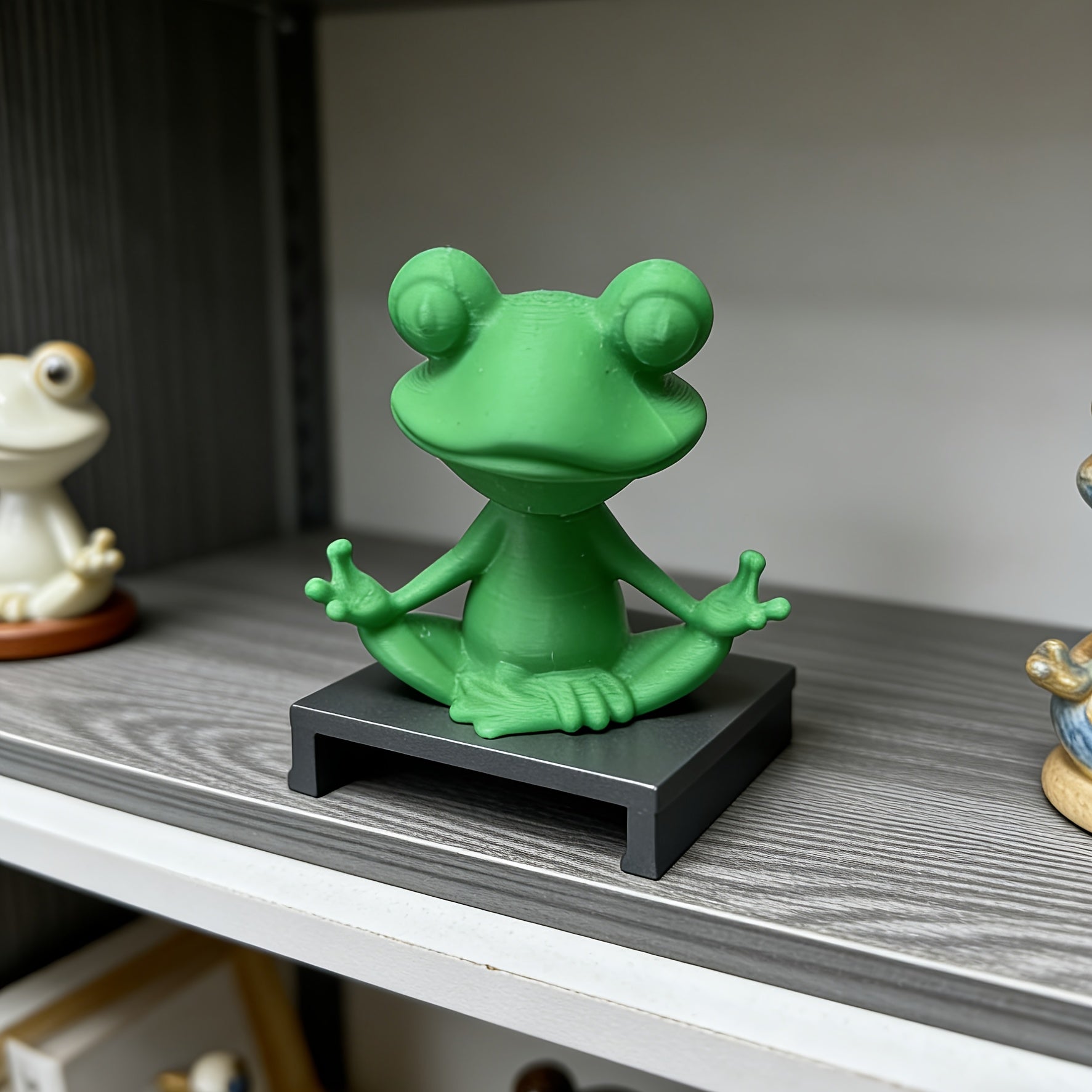 Tnessential Zen Frog Meditation Statue 3D Decor