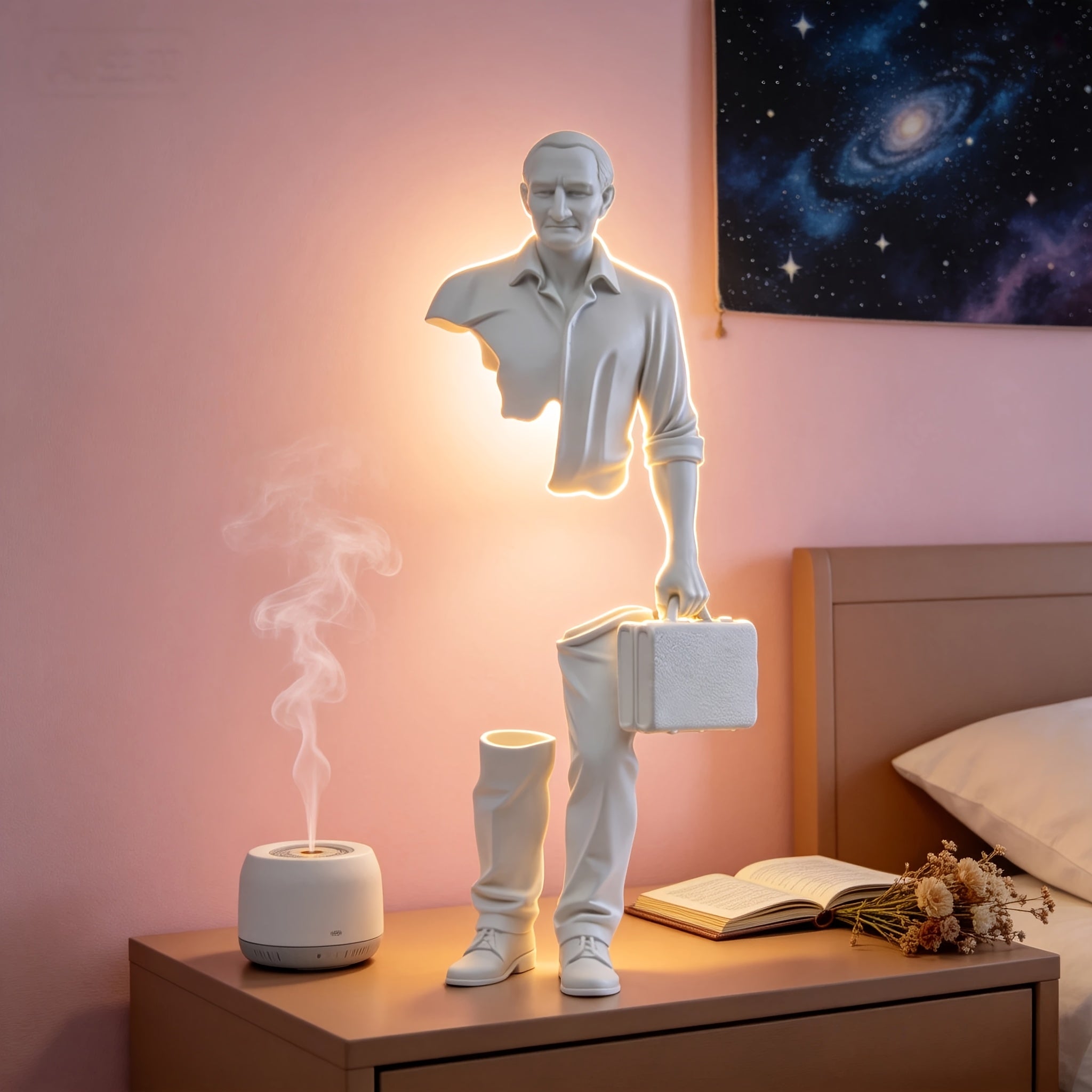 Tnessential D Surreal Abstract Traveler Sculpture Statue 3D Decor