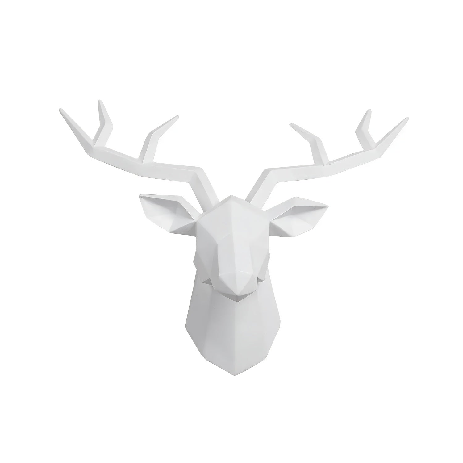 Tnessential Resin Creative Geometric Auspicious Deer Head 3D Decor