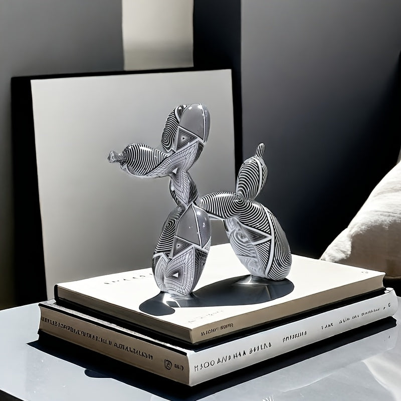 Tnessential Elegant Nordic Style Resin Balloon Dog Decoration 3D Decor