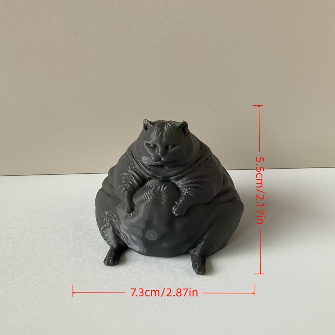 Tnessential Large Fat Cat a Useless Yet Necessary Statue Decoration 3D Decor
