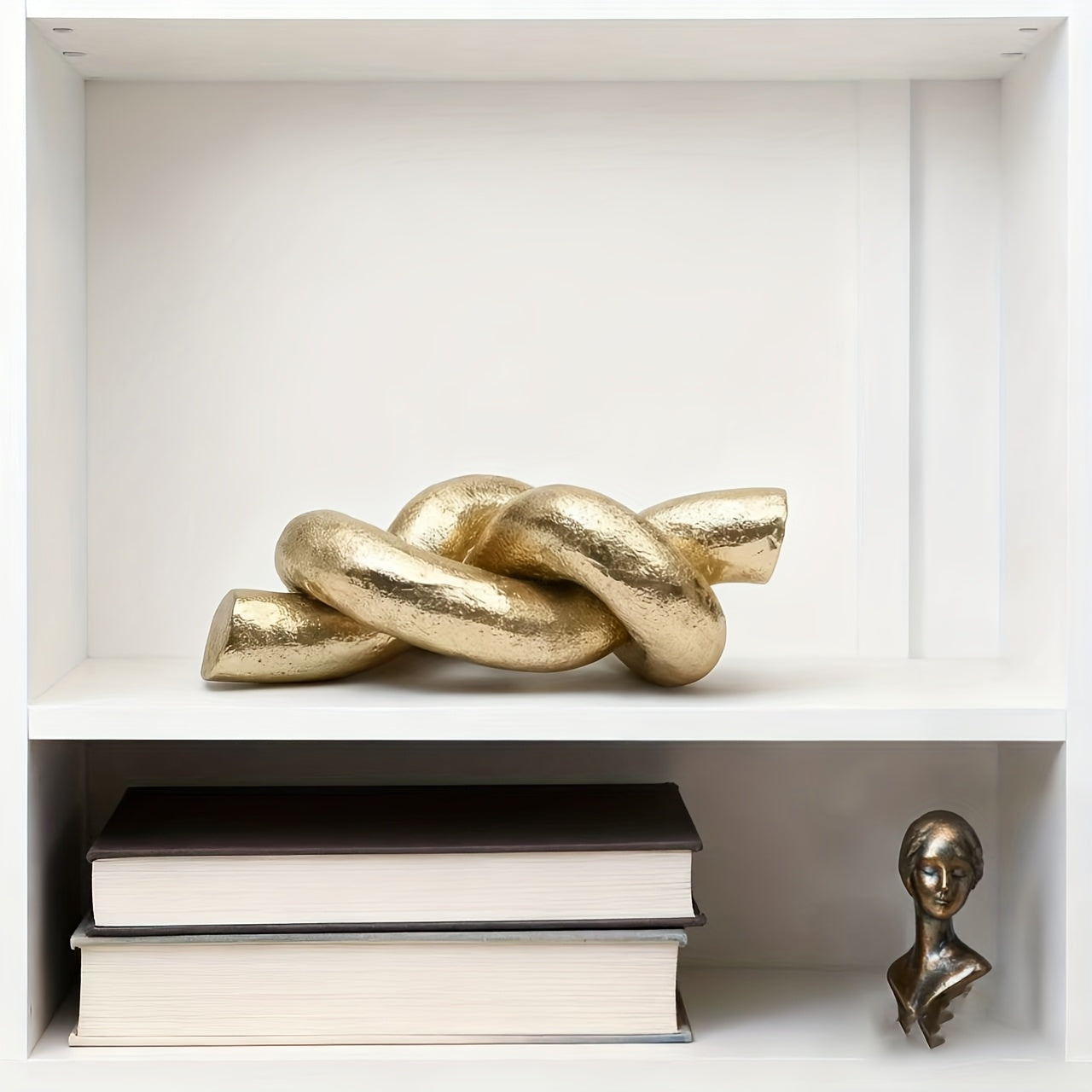 Tnessential Modern Abstract Geometric Resin Statue 3D Decor