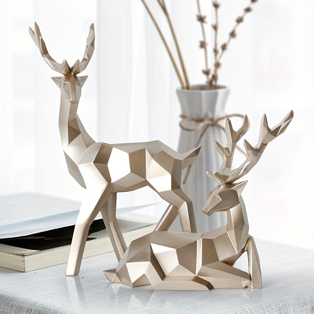 Tnessential Reindeer Statue Ornaments 3D Decor
