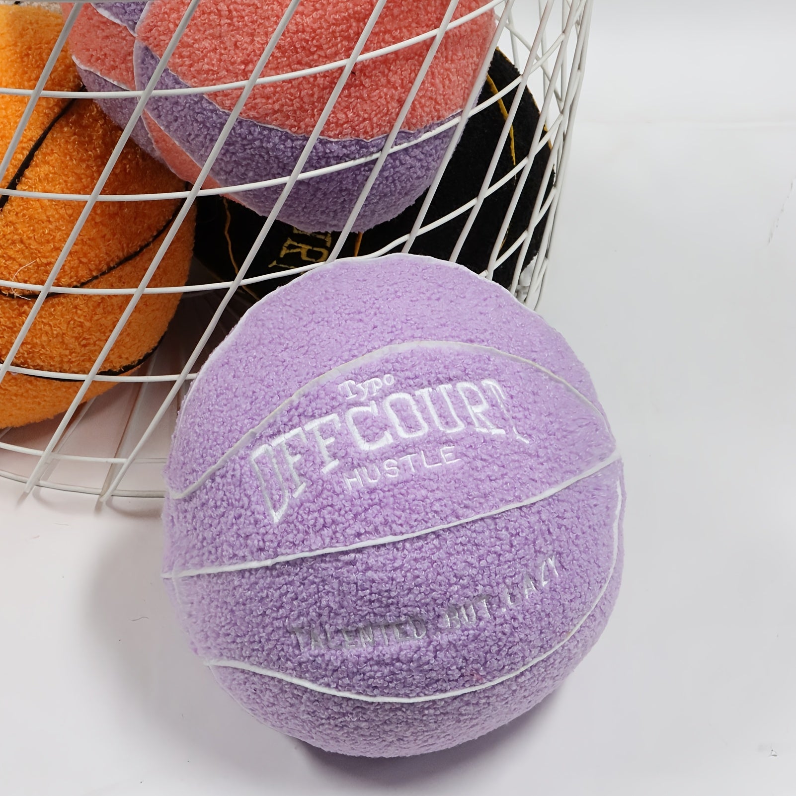 Tnessential Offcourt Basketball Toys Soft Basketball Stuffed 3D Decor