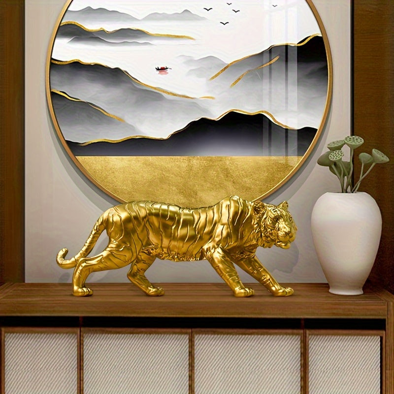 Tnessential Resin Tiger Home Statue Ornament 3D Decor