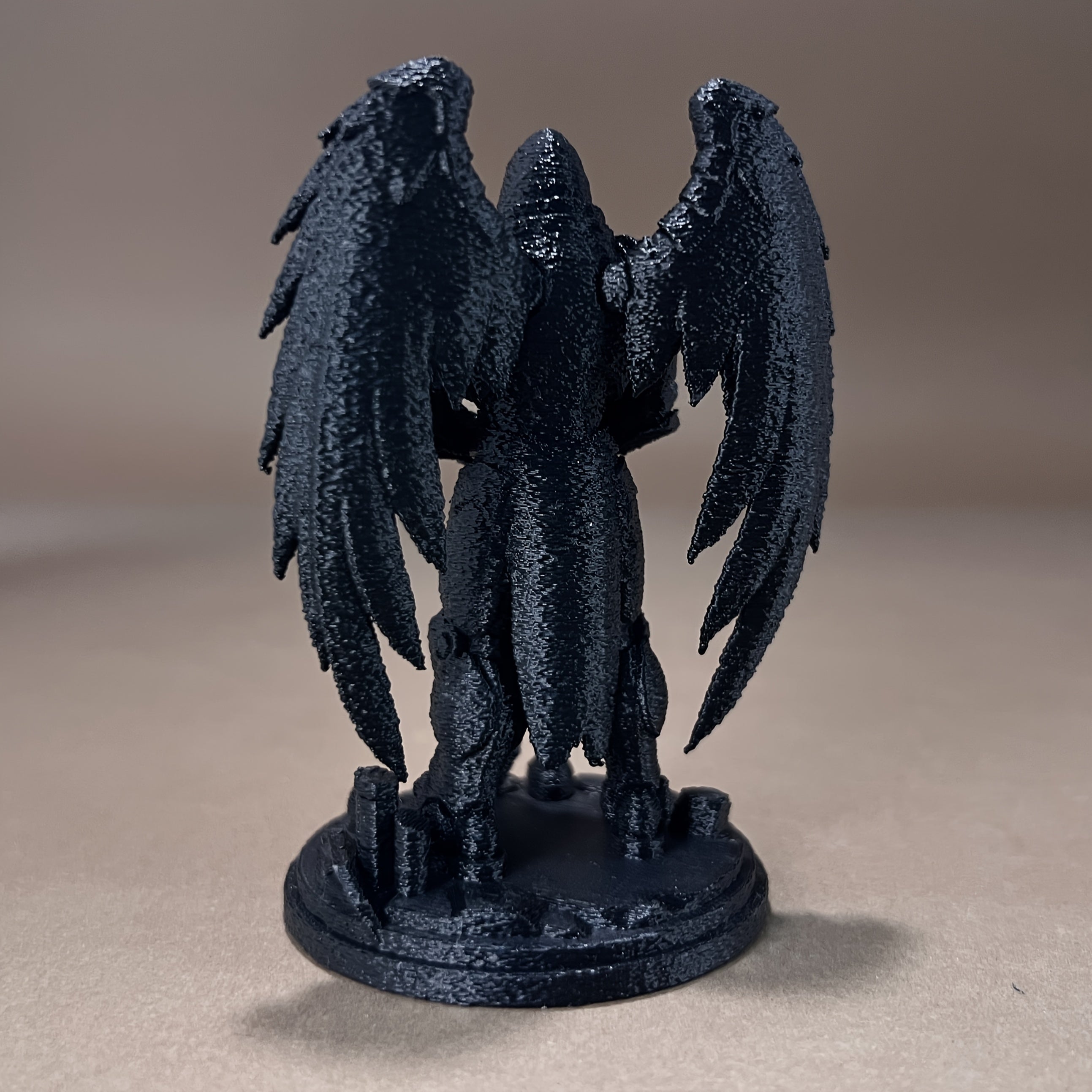 Tnessential Printed Dark Battle Angel Game Figurine Made of PLA 3D Decor