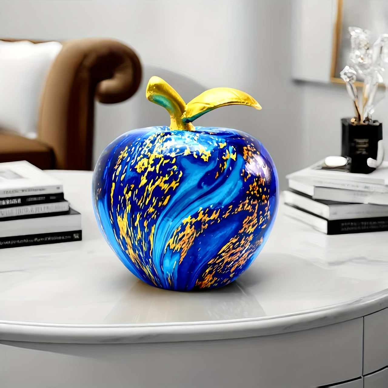 Tnessential Colorful Apple Statue Ornament! the Apple Statue 3D Decor