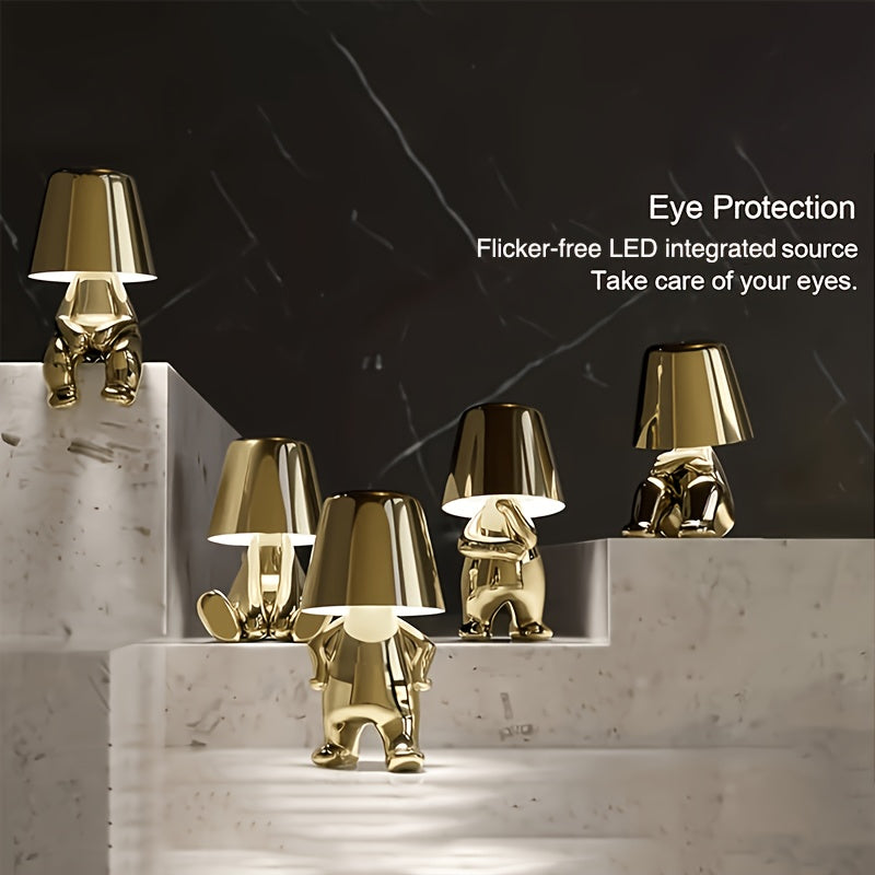 Tnessential Thinker Statue LED Night 3D Decor