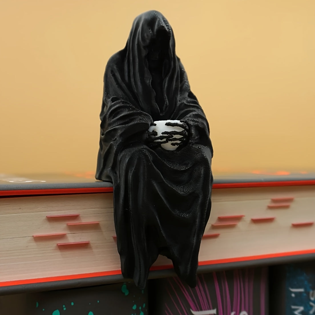 Tnessential D Printed Model of Black Hat Mysterious Person 3D Decor