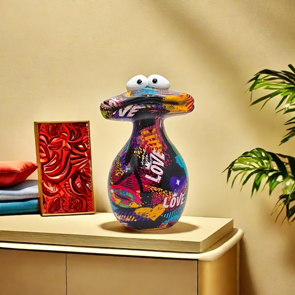 Tnessential Charming 'love' Frog Resin Sculpture 3D Decor