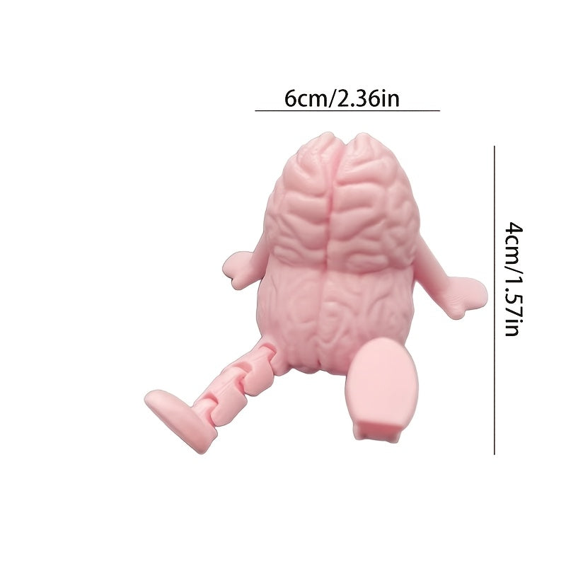 Tnessential Unique Cartoon Brain Ornament a Small 3D Decor