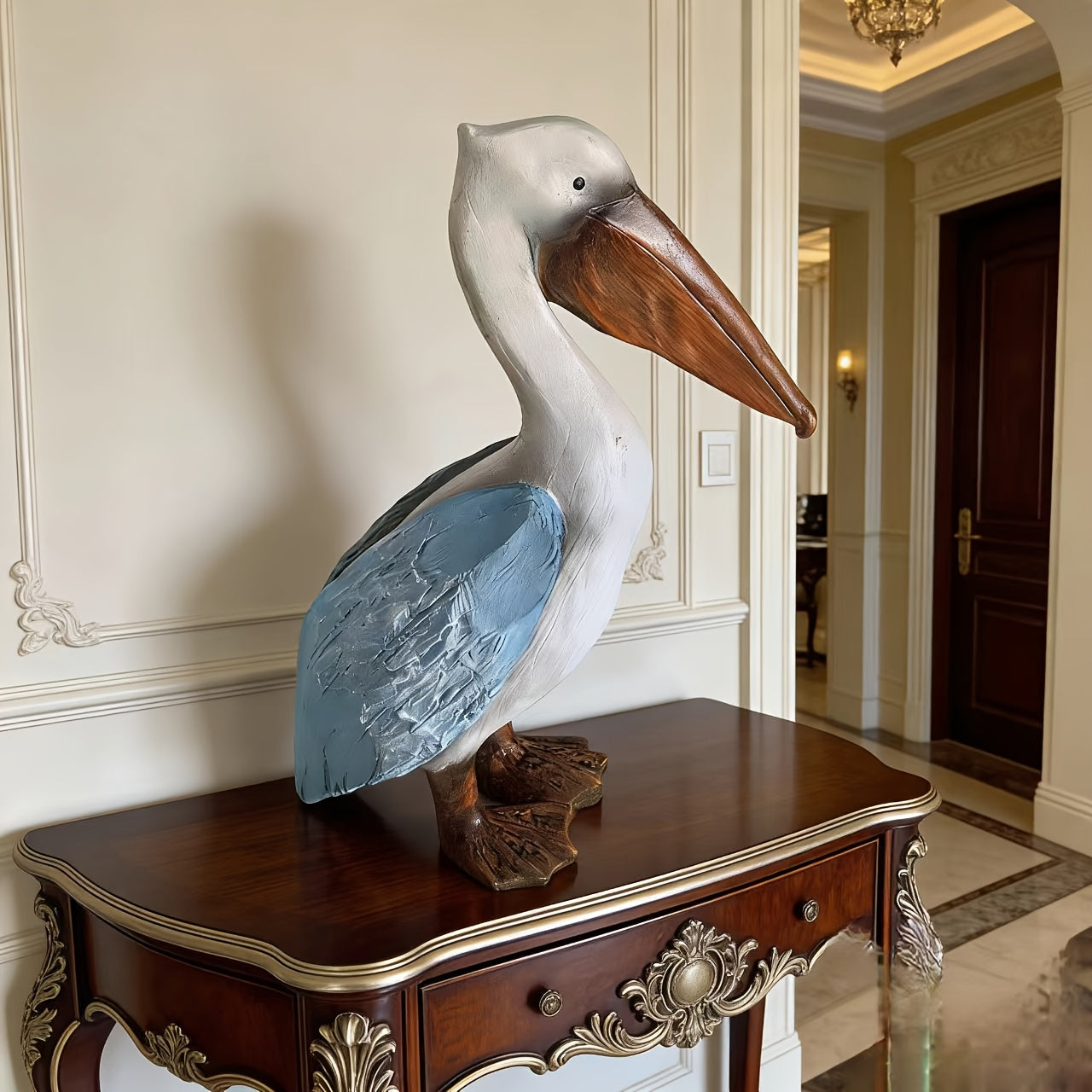 Tnessential Resin Decorative Piece Shaped Like a Pelican 3D Decor