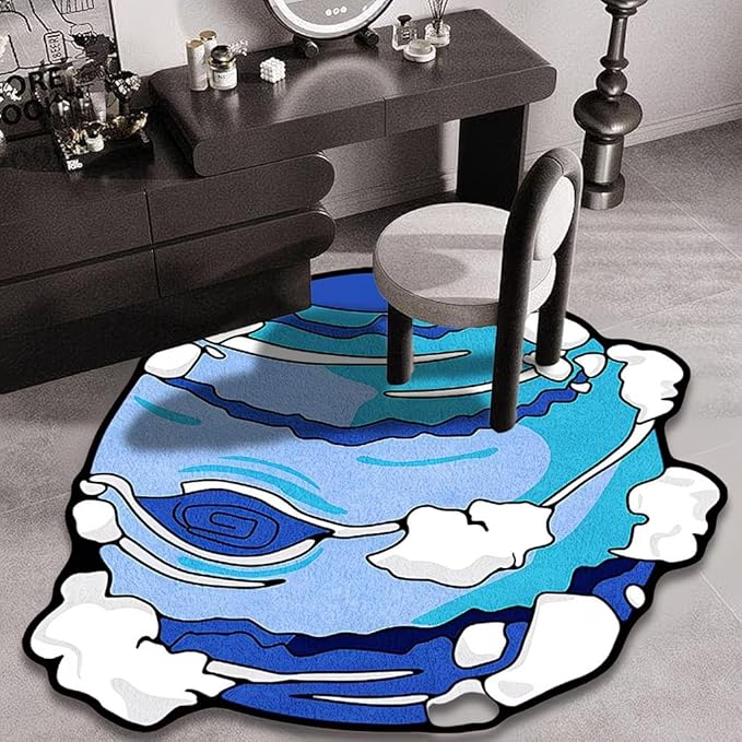 COSMIC BLUE PLANET RUG