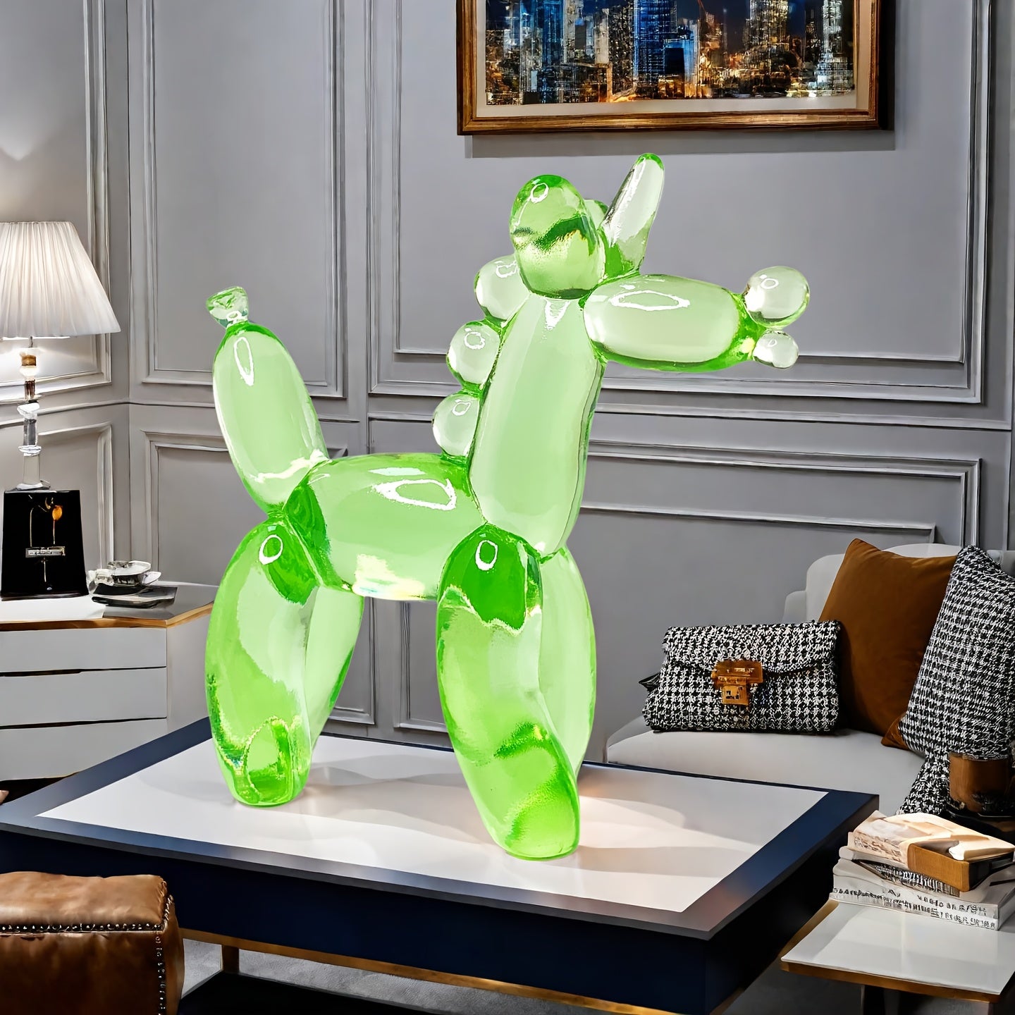 Tnessential Charming and Adorable Transparent Balloon Unicorn Resin 3D Decor