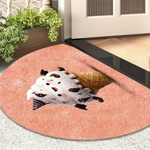 CUTE PINK CANDY ICECREAM RUG