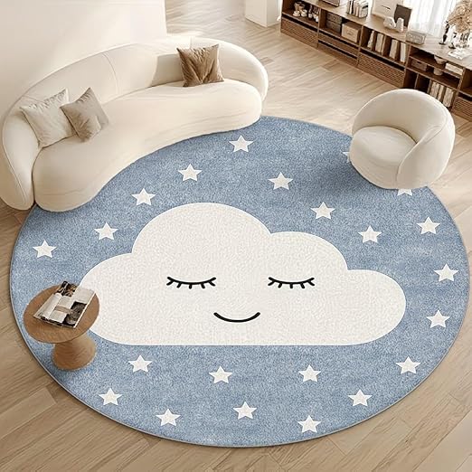 BLUE CLOUD STAR RUG