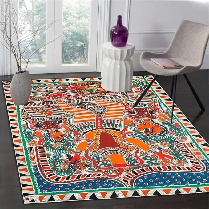 FUNNY COLORFUL MEXICAN RUG