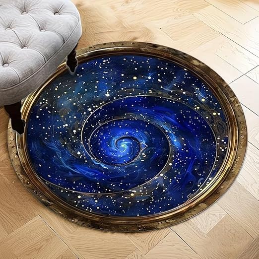 GALAXY SWIRL ROUND RUG