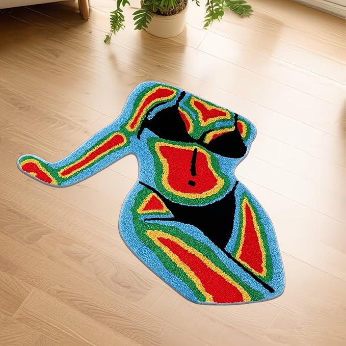 AESTHETIC COLORFUL HUMAN FIGURE RUG