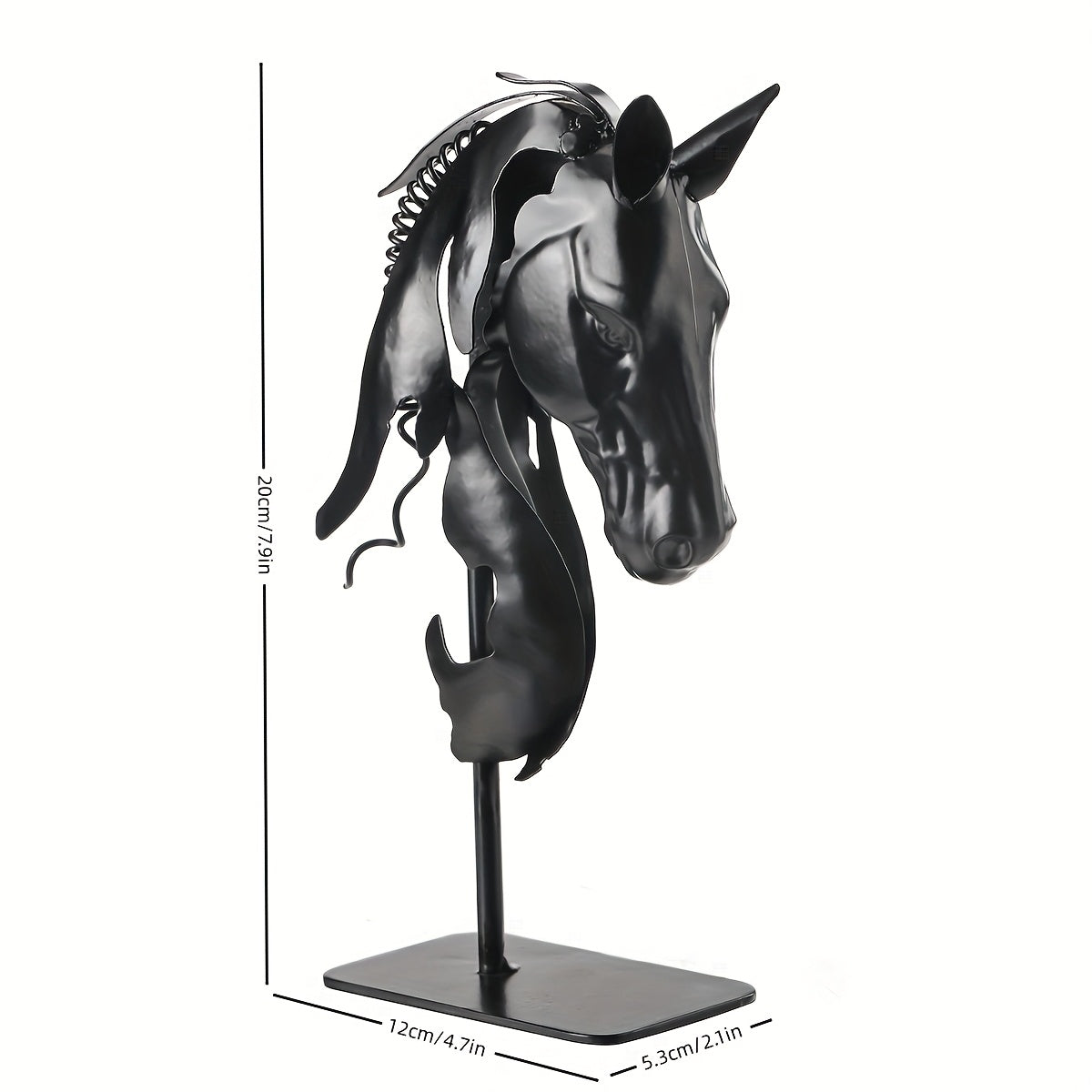 Tnessential D Bust of a Horse Head Sculpture 3D Decor