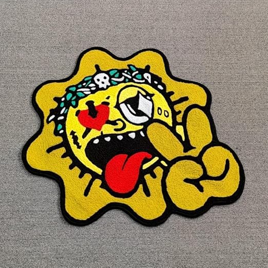 COOL RETRO STREET SUN RUG