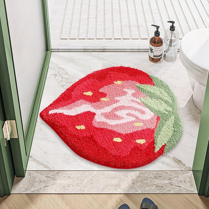 RED STRAWBERRY RUG