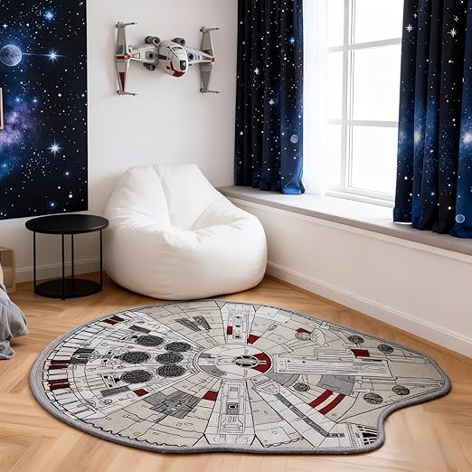 COOL TRENDY SPACESHIP RUG