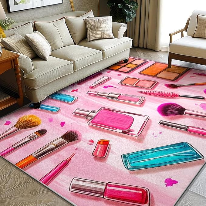PINK MAKEUP RUG