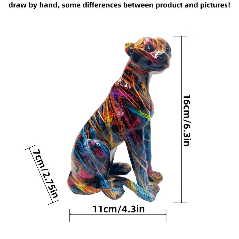 Tnessential Modern Black Panther Statue 3D Decor