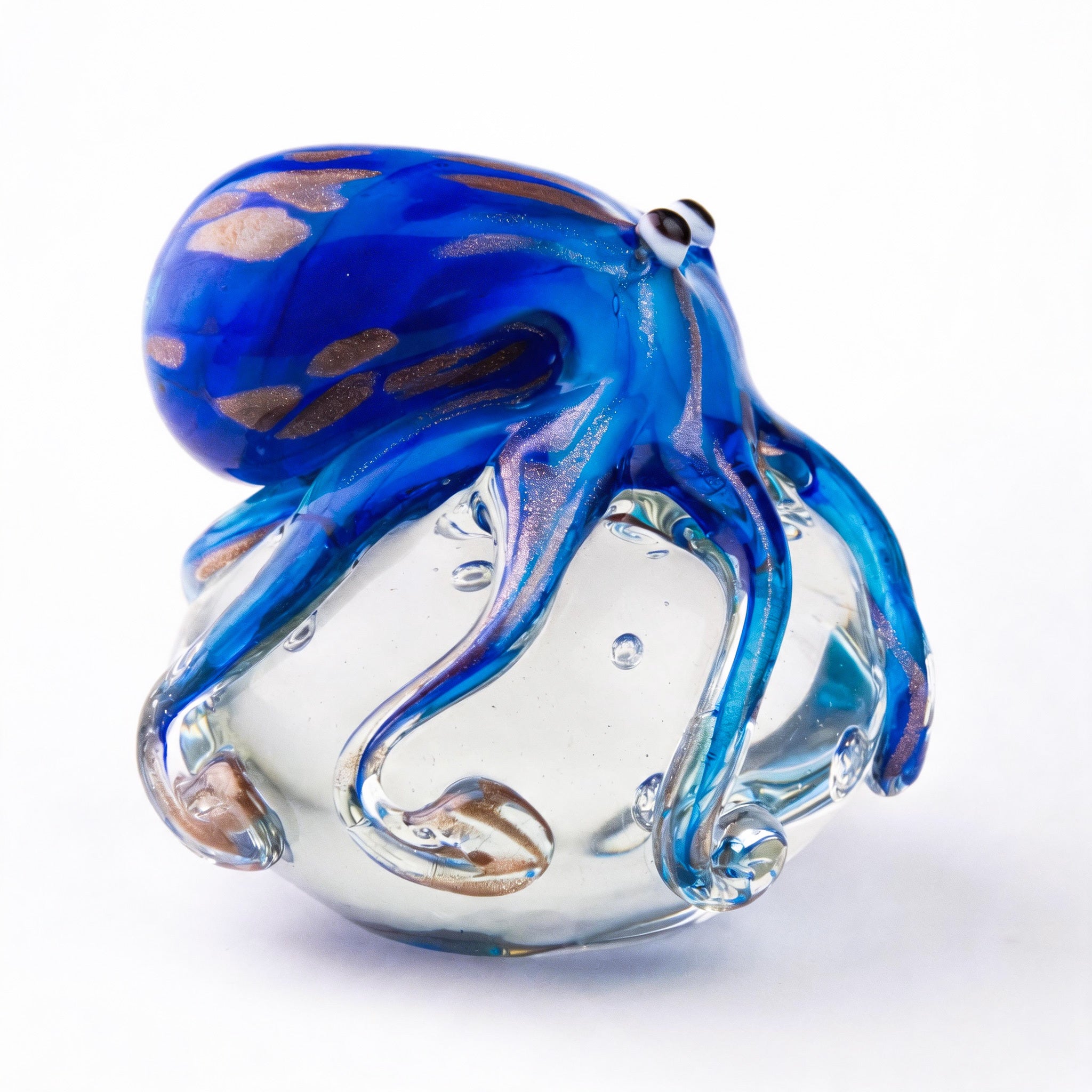 Tnessential Handmade Octopus Blown Glass Figurine 3D Decor