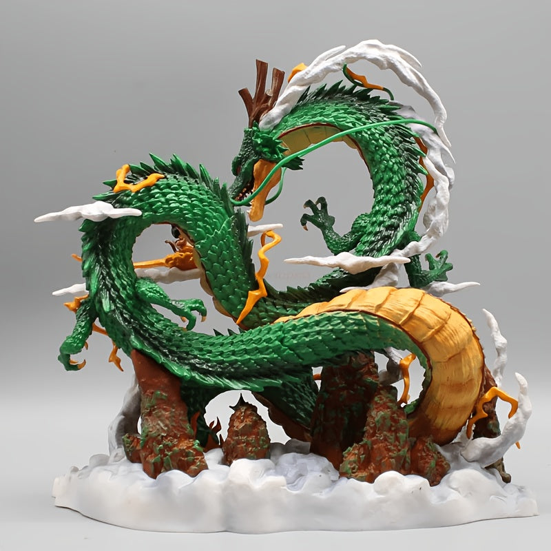 Tnessential Cm\u002f9.05in Anime Goku and Shenron Figure Collectible 3D Decor