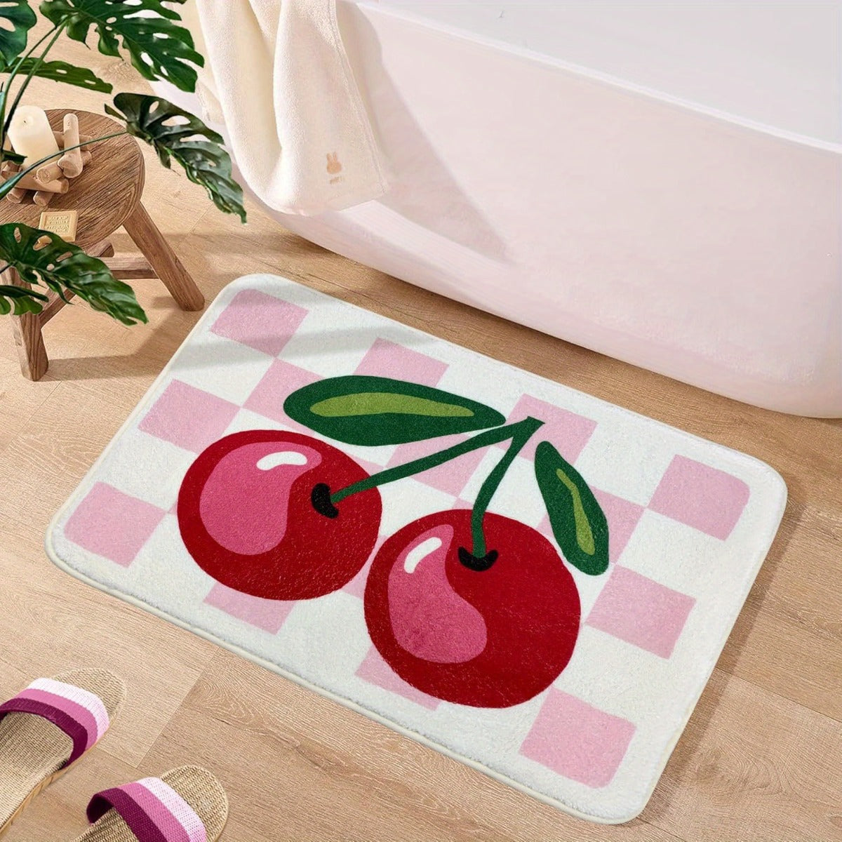 PINK CHECKERED 2 RUG