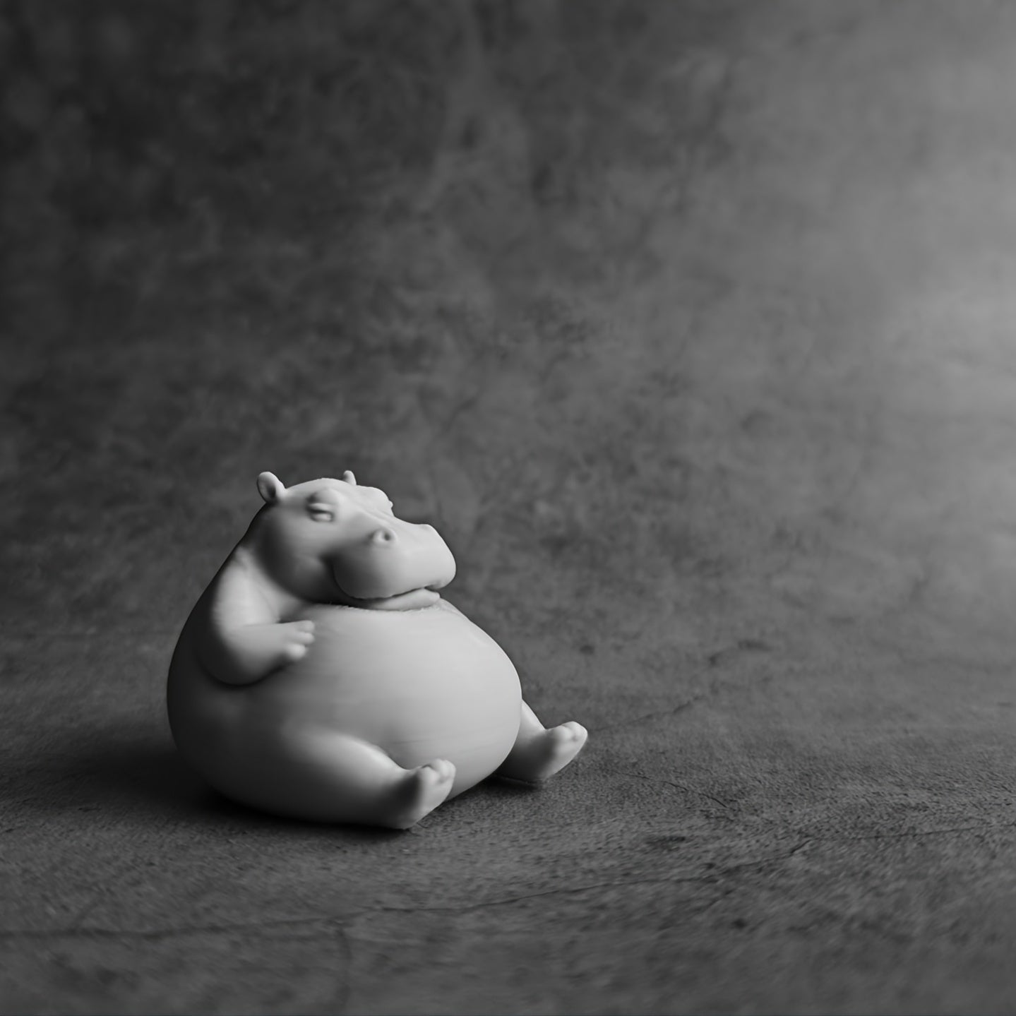 Tnessential Fat Hippo Glutinous Rice Dumplings Statue 3D Decor