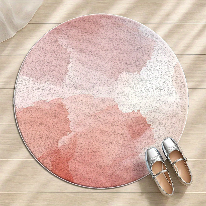 PINK ROUND 5 RUG view 2