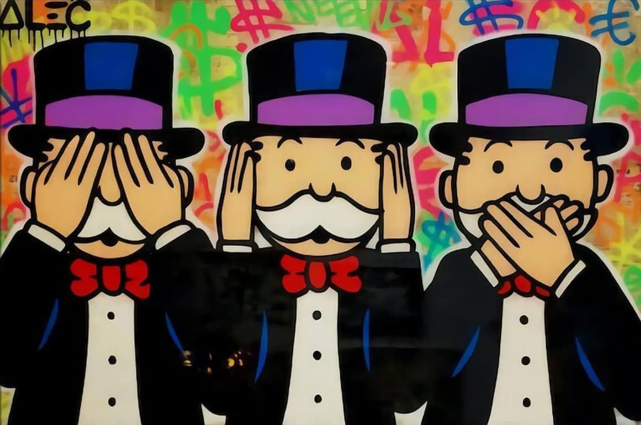 MONOPOLY GRAFFITI CANVAS POSTER
