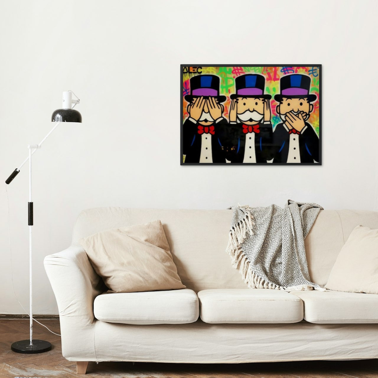 MONOPOLY GRAFFITI CANVAS POSTER