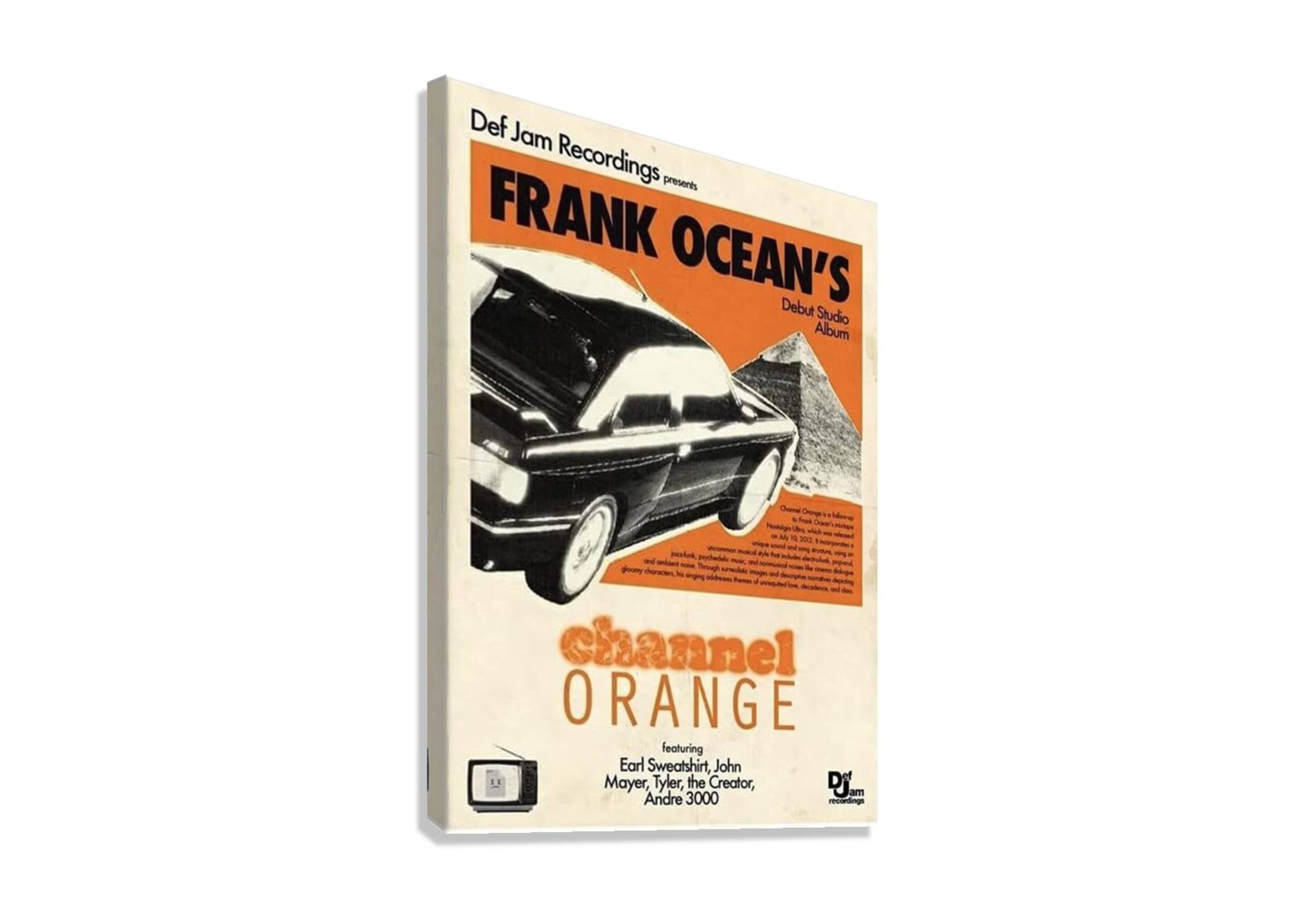 CHANNEL ORANGE BY FRANK OCEAN CANVAS POSTER