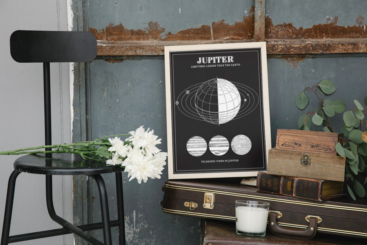 JUPITER ASRTONOMY CANVAS POSTER