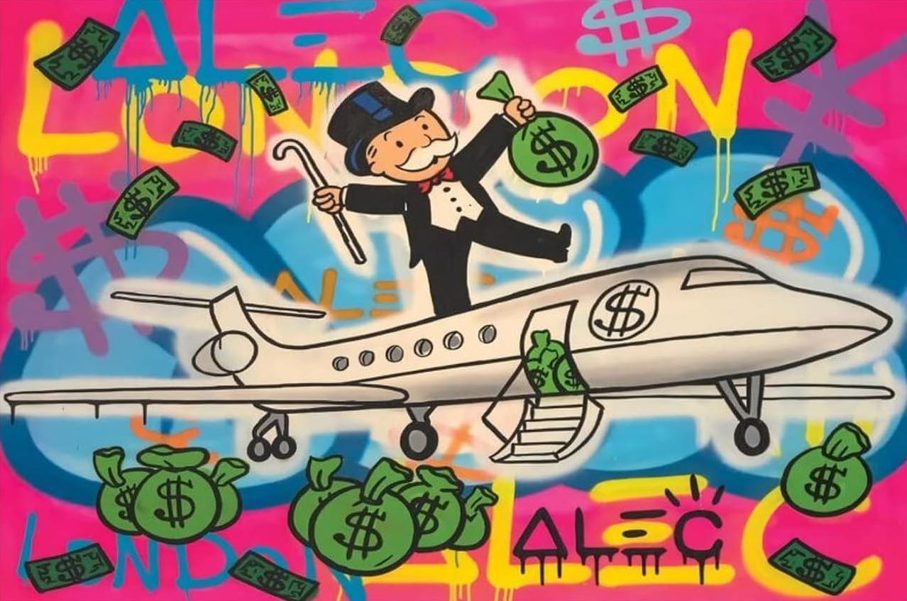MONOPOLY AIRLINE CANVAS POSTER