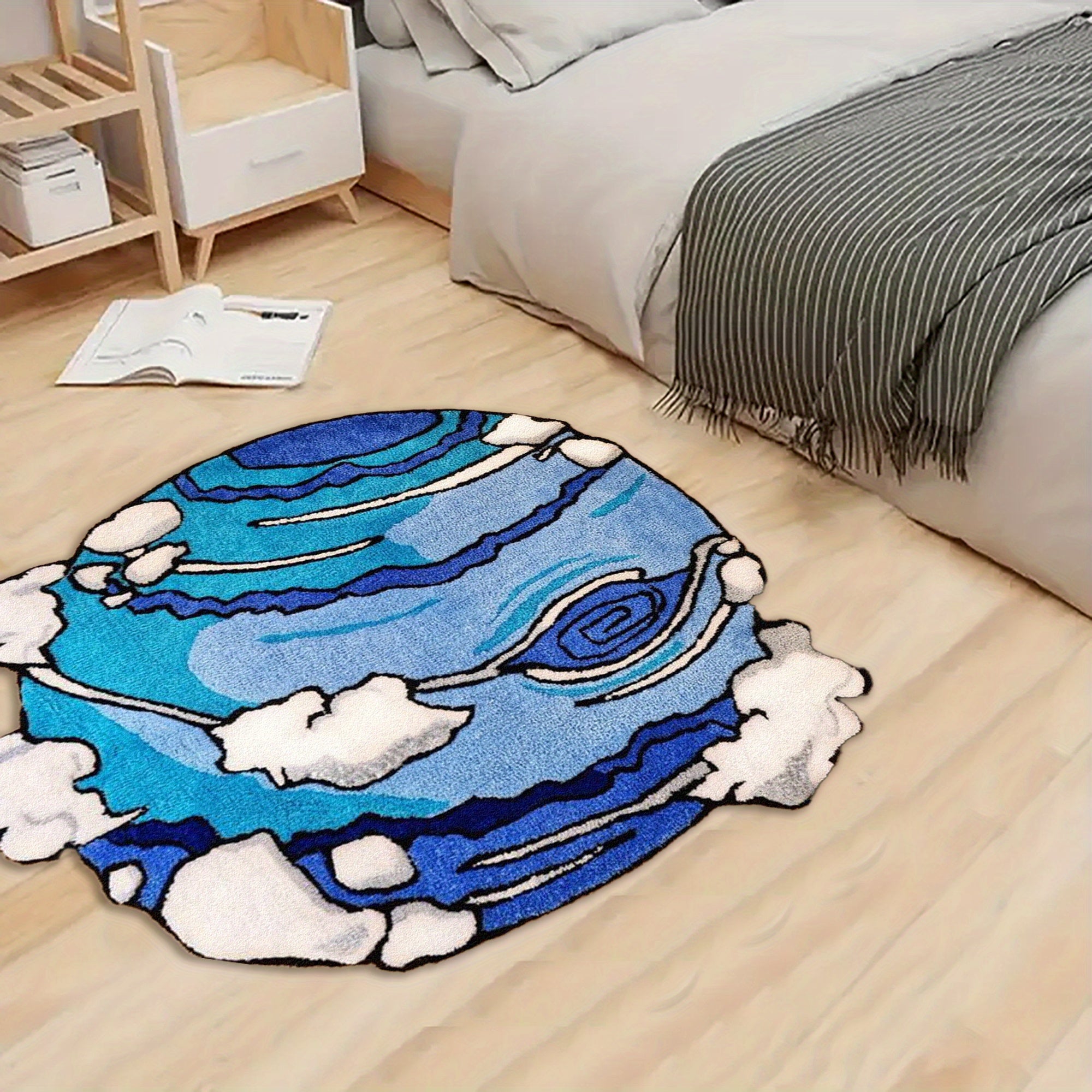 BLUE IRREGULAR RUG view 3