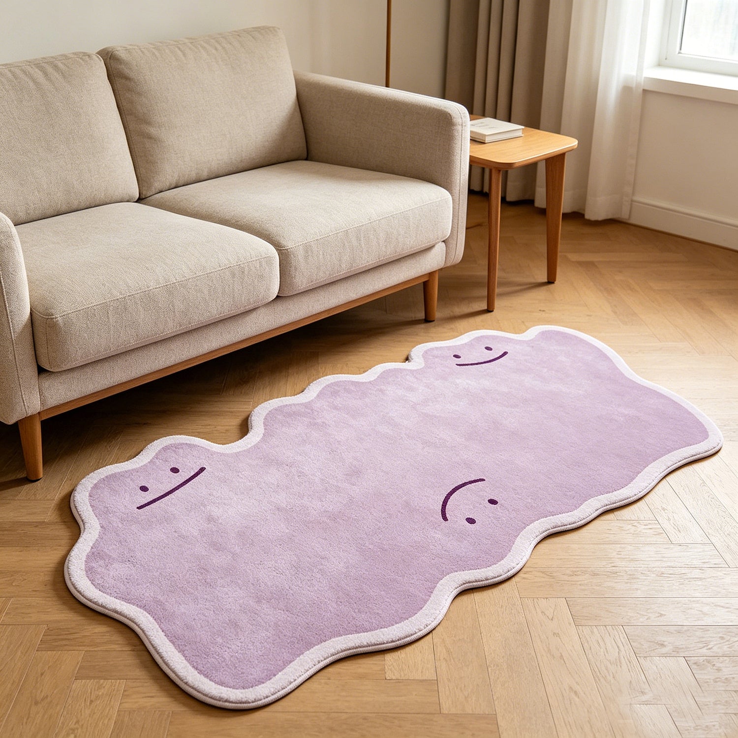 PURPLE IRREGULAR RUG view 5