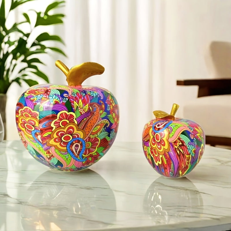 Tnessential Vibrant Apple Figurine 3D Decor